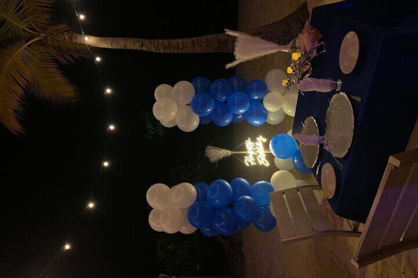 Birthday Dinner On Beach