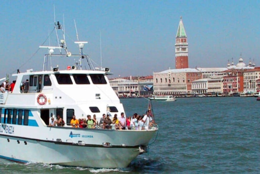 From Jesolo: Round-Trip Boat to Venice with Free Parking