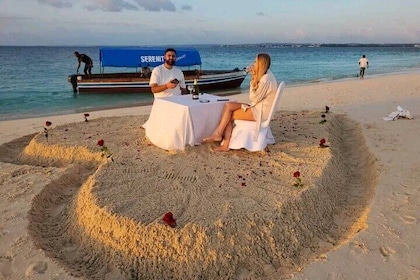 Private Dinner on Sandbank in Zanzibar