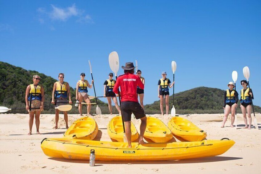 Noosa Whale Watching with Ocean Kayaking and Beach 4X4 Tour 