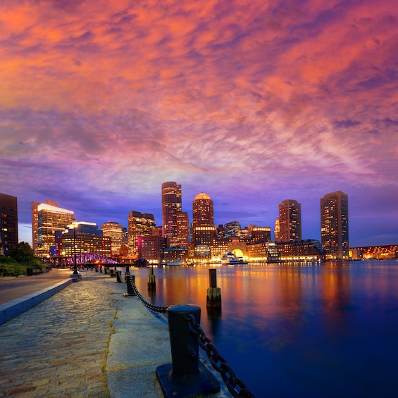 Scenic Boston Night Tour with Sunset Cruise