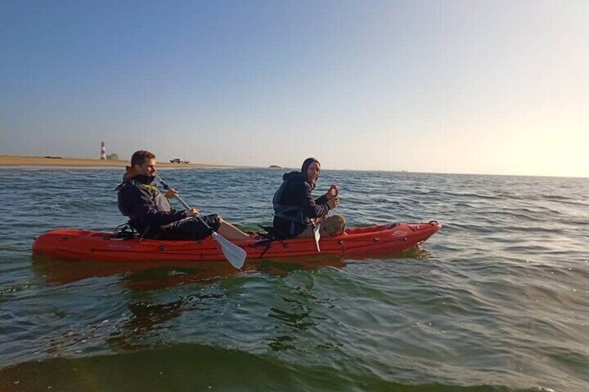 Here they started of the paddle journey