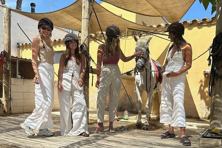 From Barcelona: PRIVATE Horseback Riding and Tapas Picnic