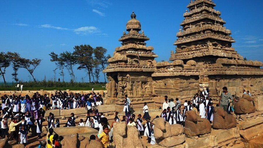 Shore temple at the beach
