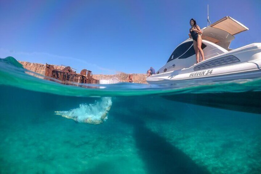 Private Guided Half Day Sunset Boat Tour Visit to Chania