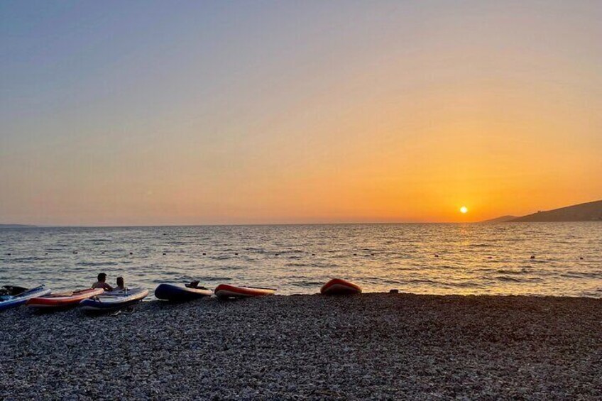 Sunset Saranda and Night City Glow Kayak or Sup Tour