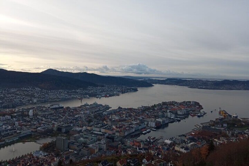 Self-Guided Hike from Bergen's Fish Market up Mount Fløyen