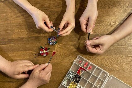 Tsumami Zaiku (Kanzashi) making Workshop in Abeno Osaka