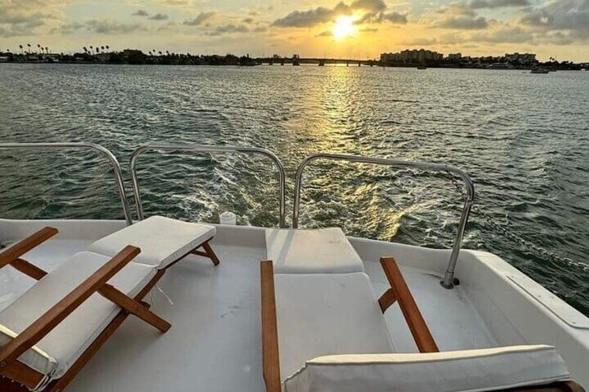 sunsets from the flybridge