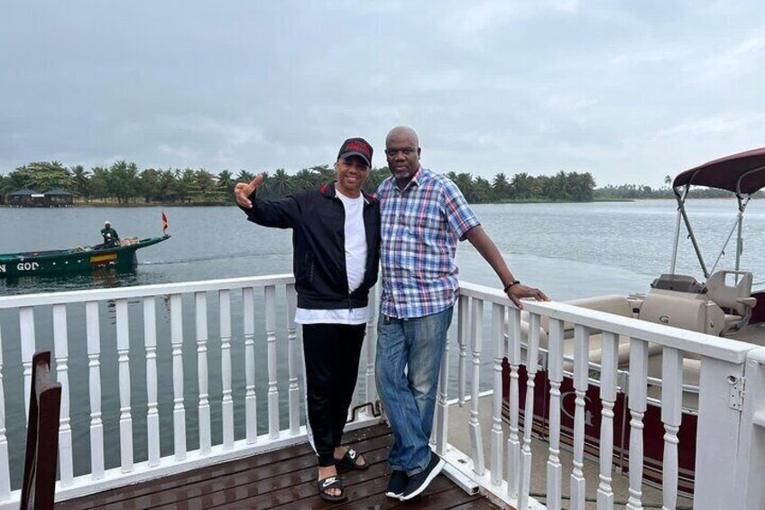 @your Ghanaian tours with Mr Hassan from the United States at Aqua Safari Ghana