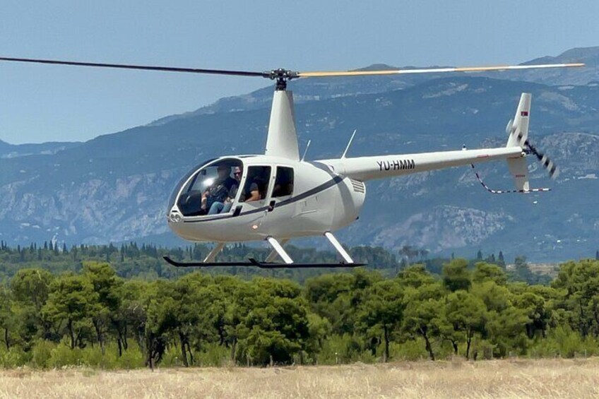 one of our helicopters for panoramic flights