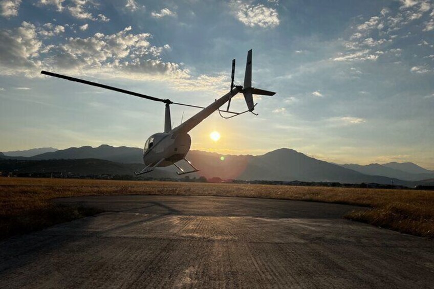 Montenegro Helicopter Tour:Podgorica to the Coast via Skadar Lake