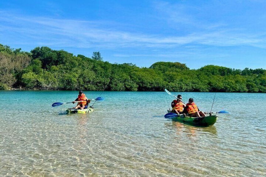 Kayak Activity on Blue Water River at Langosta