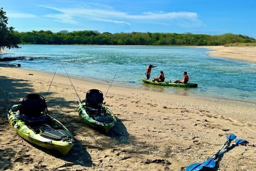 Kayak Activity on Blue Water River at Langosta