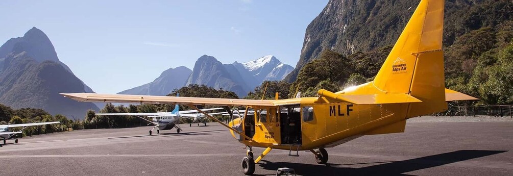 From Wanaka: Milford Sound Flight with Landing & Glaciers