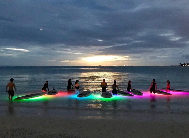 Picture 3 for Activity Honolulu: Night SUP Yoga Class