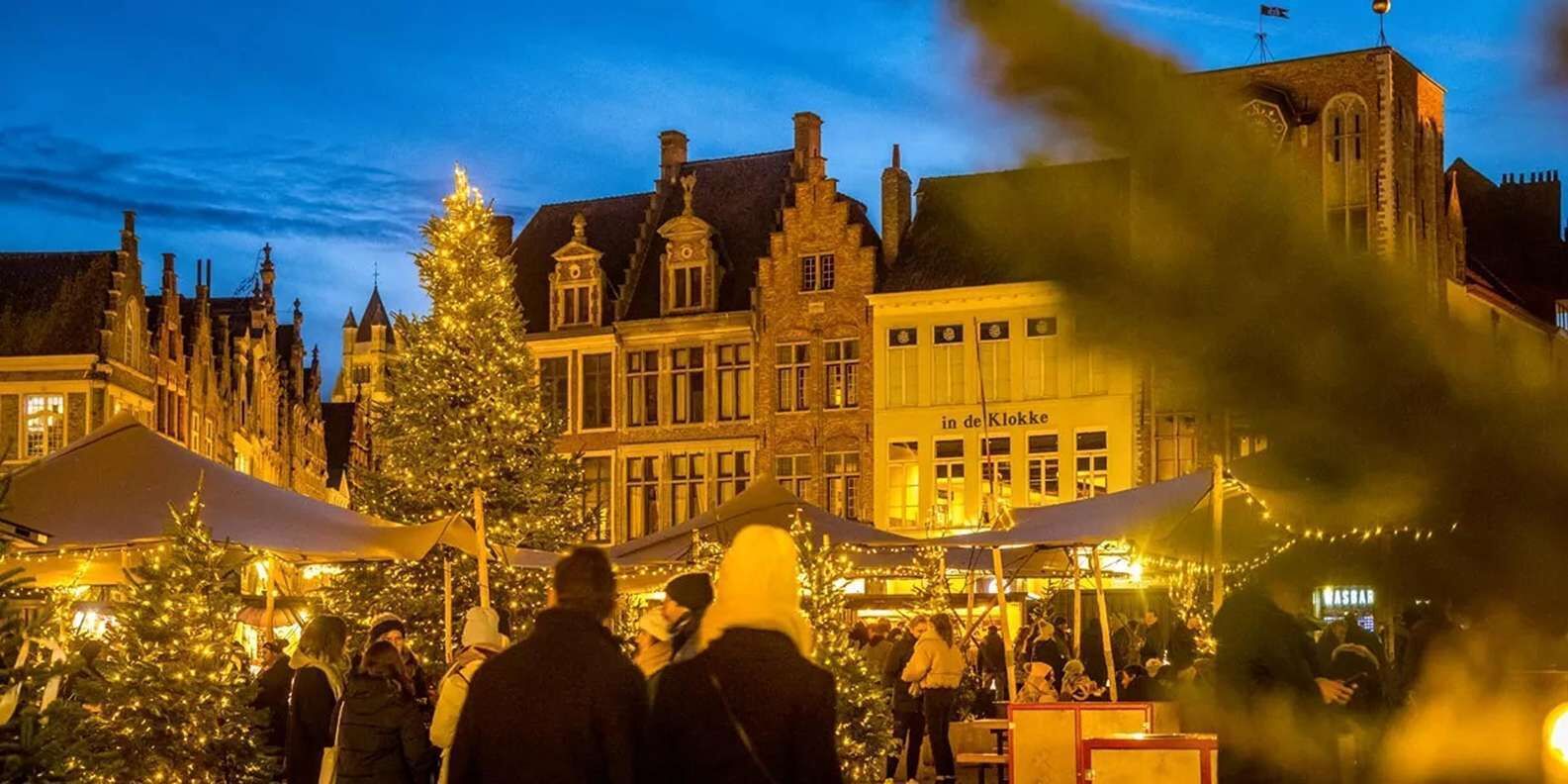 Brussels: Bruges & Ghent Tour with Cruise & Christmas Market