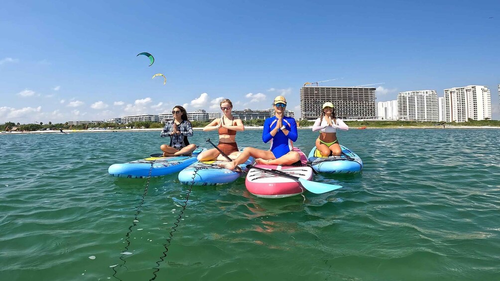 Cancún: Sup Yoga and Meditation over the Caribbean Sea