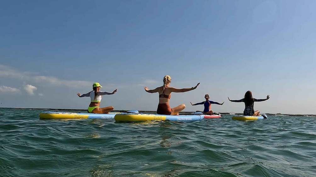 Picture 1 for Activity Cancún: Sup Yoga and Meditation over the Caribbean Sea