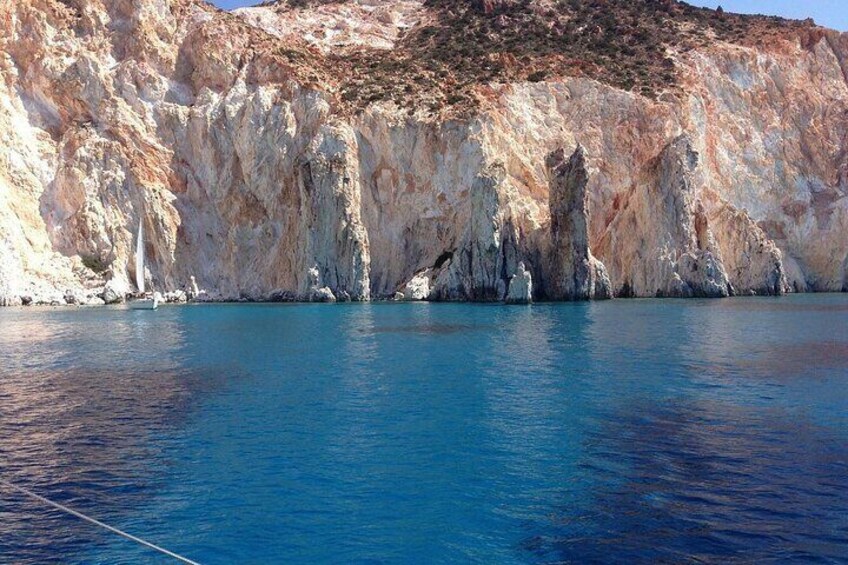 Full Day Tour to Kleftiko, Firlingos and Poliegos Catamaran