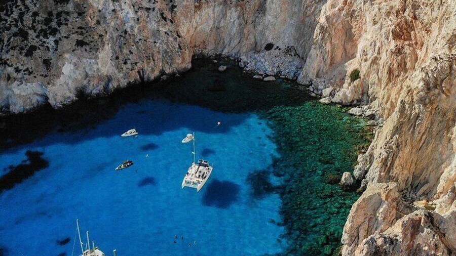 Full Day Tour to Kleftiko, Firlingos and Poliegos Catamaran