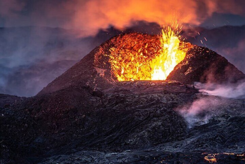 Private Guided Volcano Hike Iceland