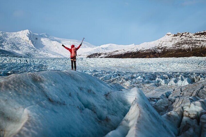 Arctic Glacier Hike away from the Crowds Vatnajokull Glacier