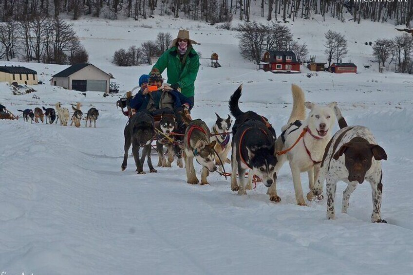 Sleigh and snowmobile experience in the Tierra Mayor Valley