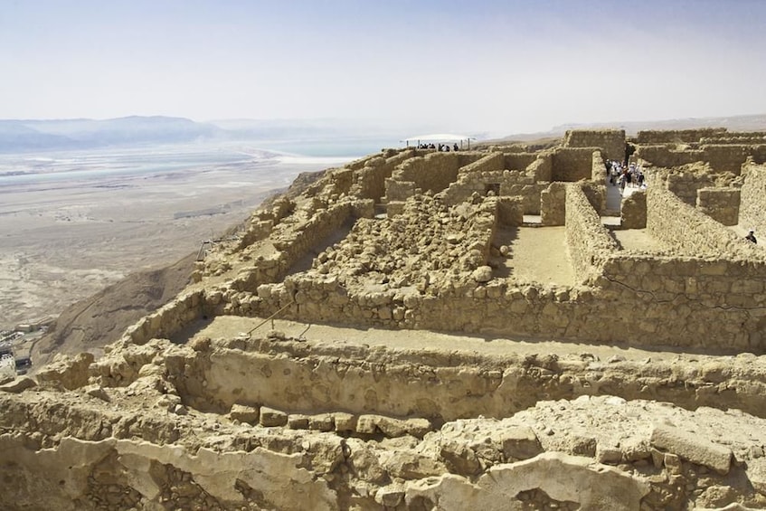 Ancient fortress at the foot of Mount Masada