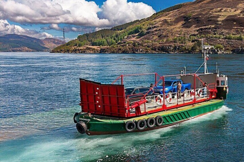 We have the option of going over the sea to Skye on the small ferry. This is an extra cost payable on the day. 