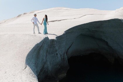 Milos Private Tour mit einem professionellen Fotografen