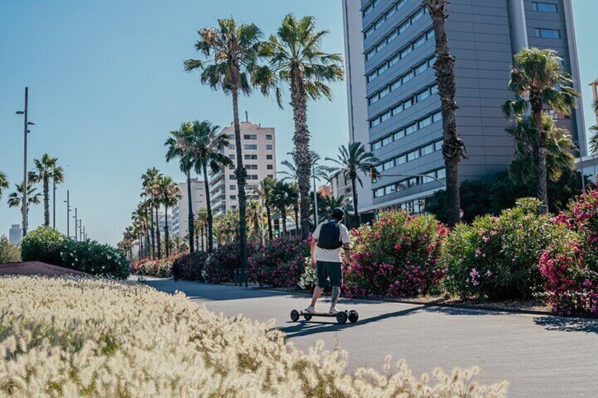 initiation experience to ride an e-skate 