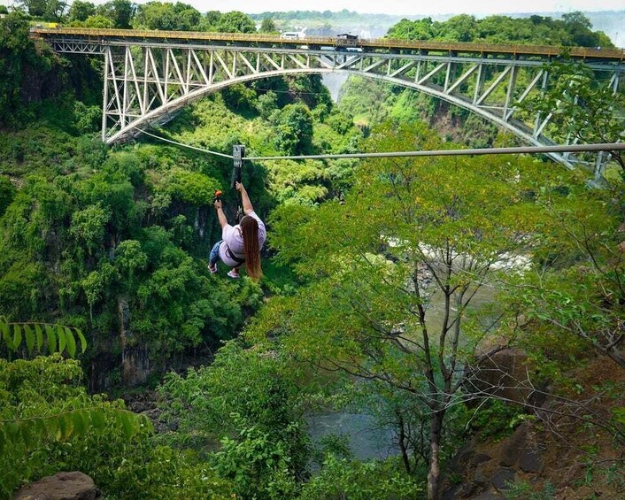 Picture 2 for Activity From Victoria Falls: Zip Line from the Victoria Falls Bridge