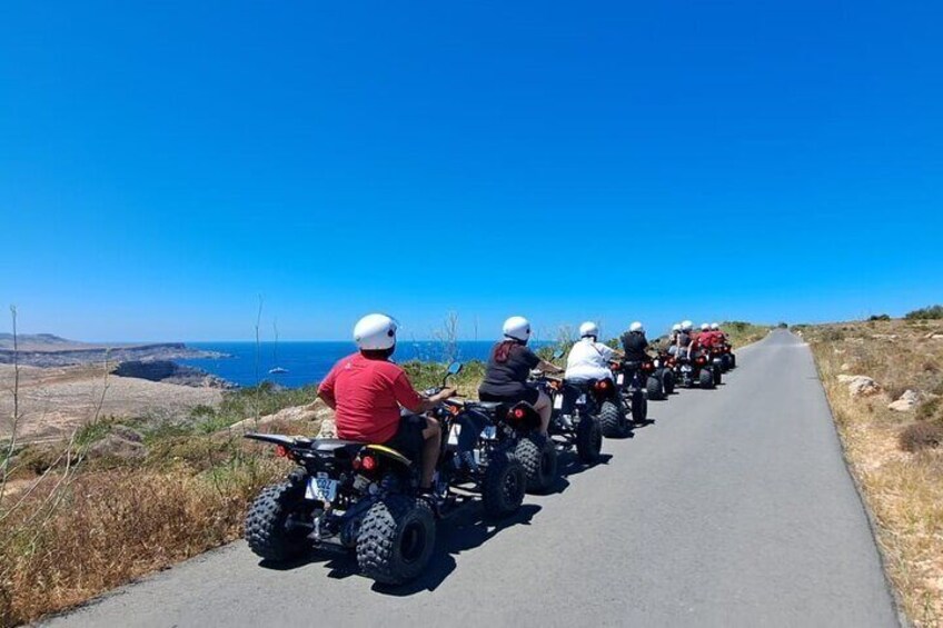 North Malta Quad Bike Tour with Land or Sea Views and Swimming