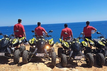 North Malta Quad Bike Tour with Land or Sea Views and Swimming