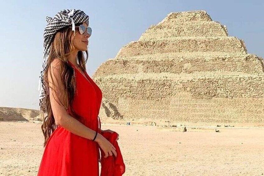 Saqqara Step Pyramid Bent Pyramid and the Red Pyramid in Dahshur