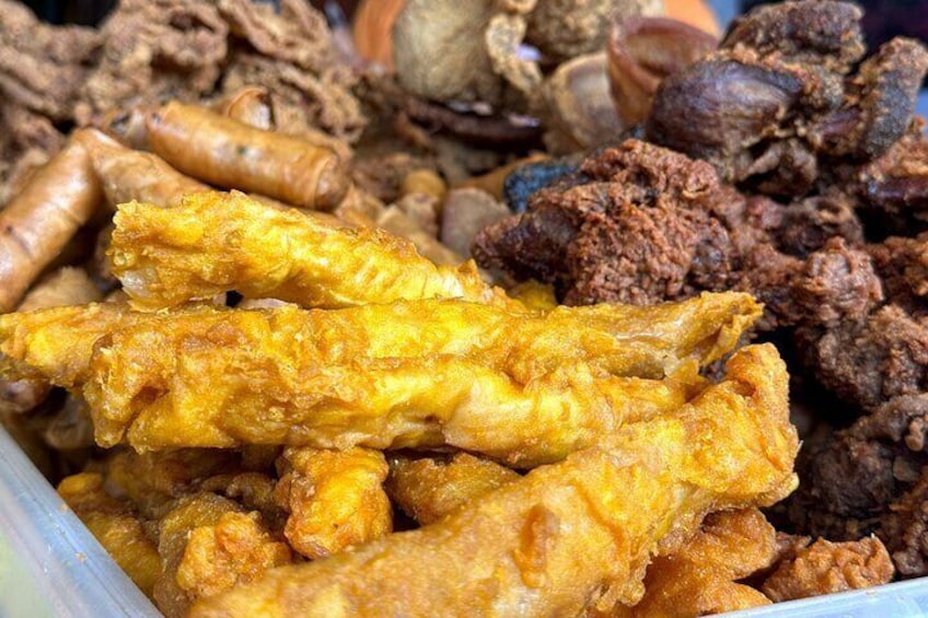 Chicharon Bulaklak and Ngohiong: Delight in Cebu's savory street food classics, crispy chicharon and flavorful ngohiong, a culinary adventure awaits!