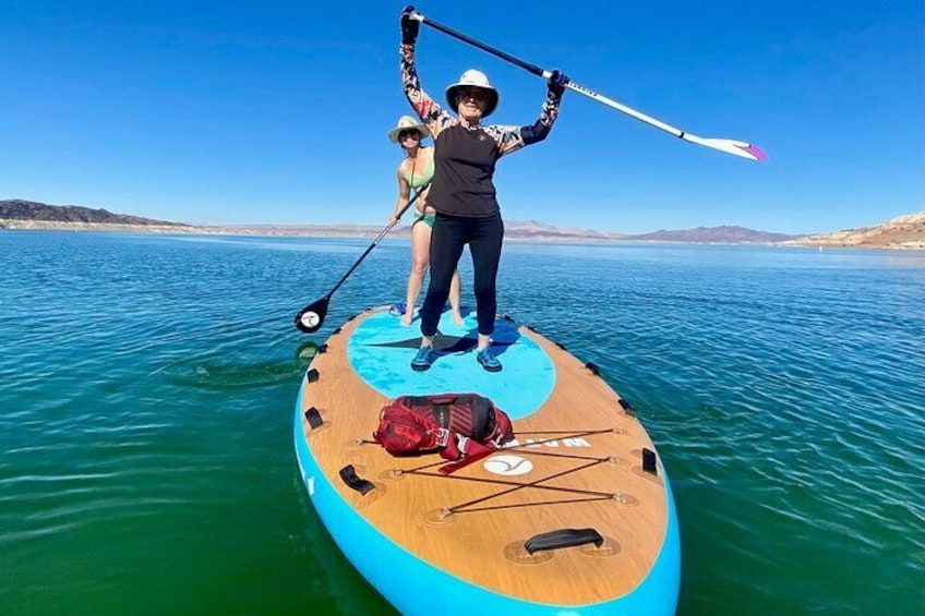 Paddle boarding Lake Mead