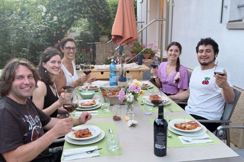 Private Italian Lasagna Cooking and Dining Class Experience