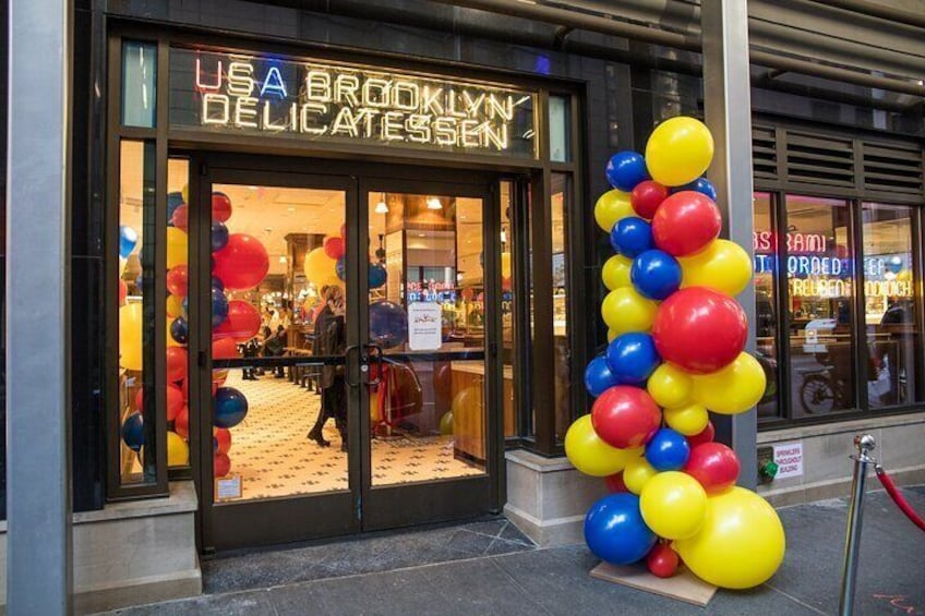 NYC Lunch at USA Brooklyn Deli in Times Square