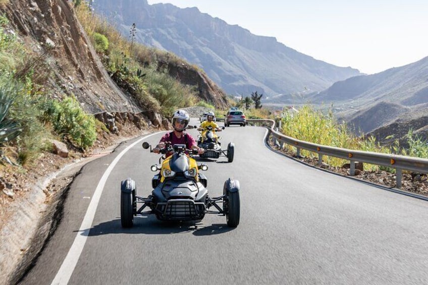 Can Am Ryker 3 Wheel Motorcycle Experience in Gran Canaria