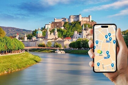 Self-guided scavenger hunt and city game in Salzburg