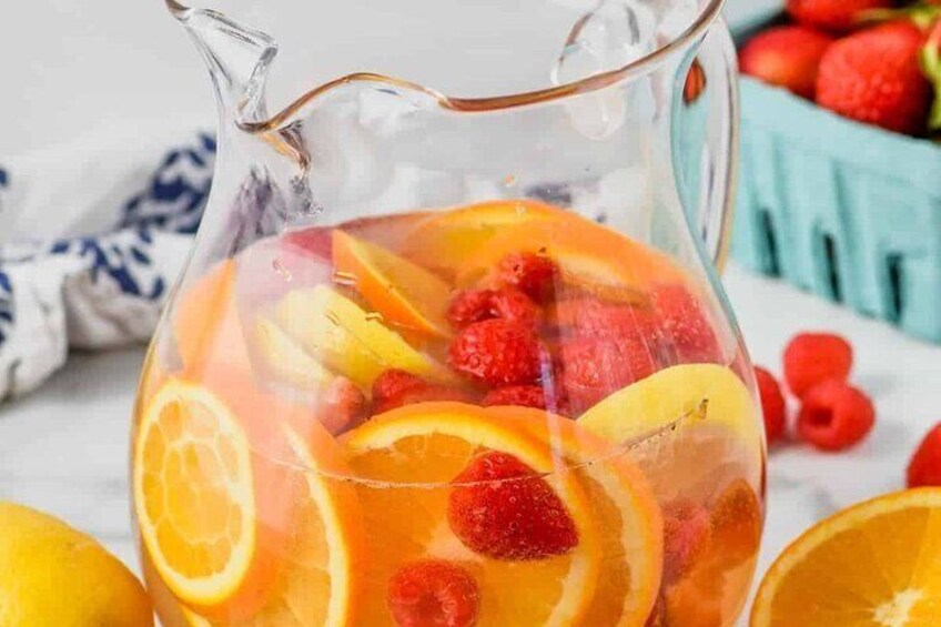 One of the 3 unique Authentic Sangria Recipes (recipes by Chef Pedro Pico were featured on Forbes and New York Times)