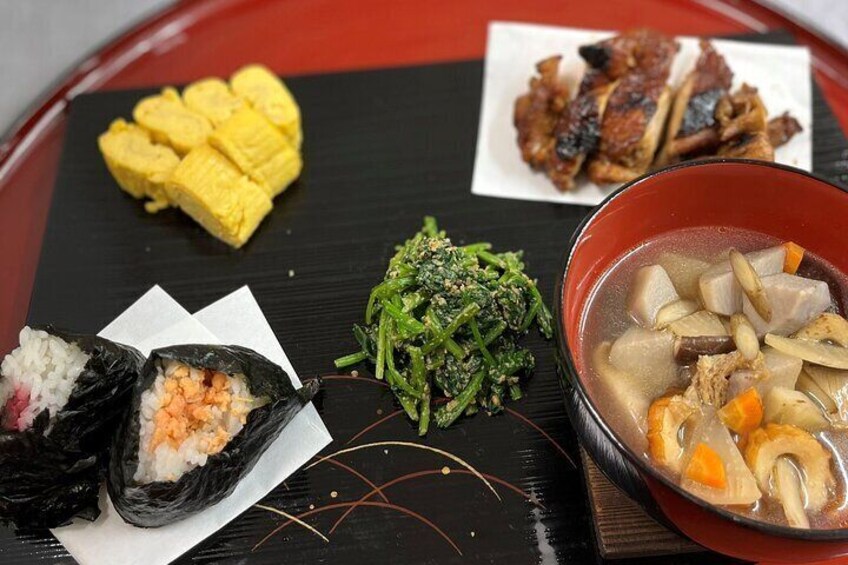 Menu1: Traditional Japanese daily meals: Chicken