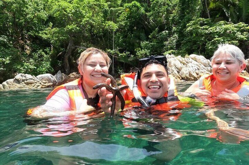 Walk and Snorkel in Los Arcos de Mismaloya National Park