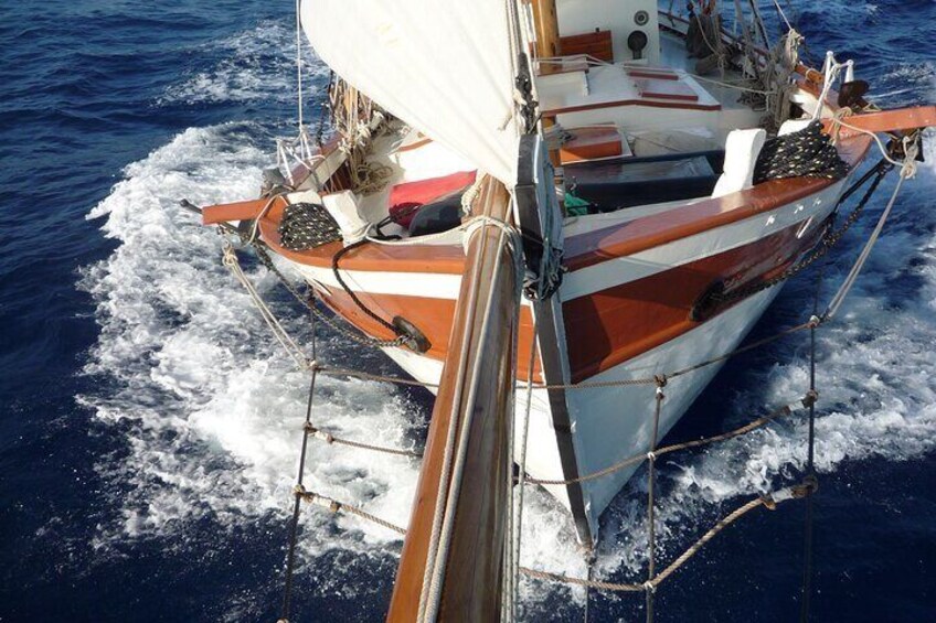 Corfu Sunset Cruise on a Traditional Wooden Sailing Yacht