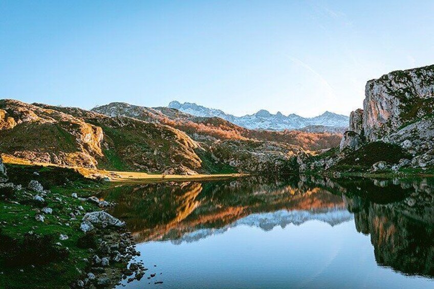 Lakes of Covadonga, Sanctuary and Cangas de Onís from Llanes