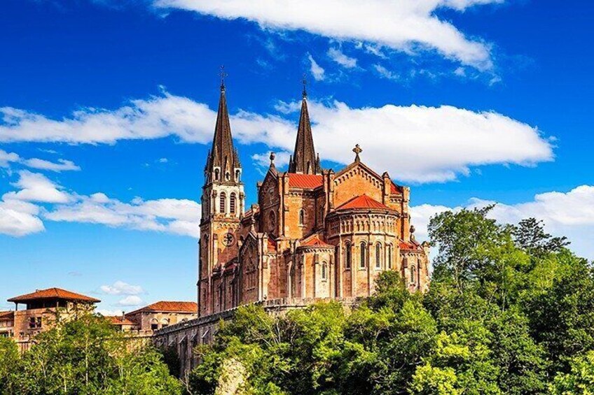 Lakes of Covadonga, Sanctuary and Cangas de Onís from Llanes