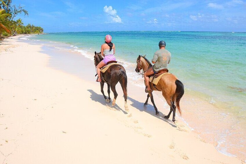 Shared horseback riding Punta Cana Beach