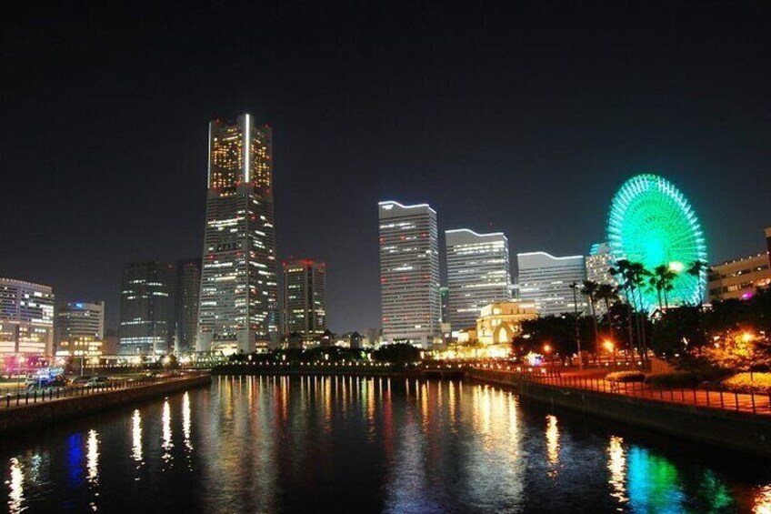 Landmark Tower at night